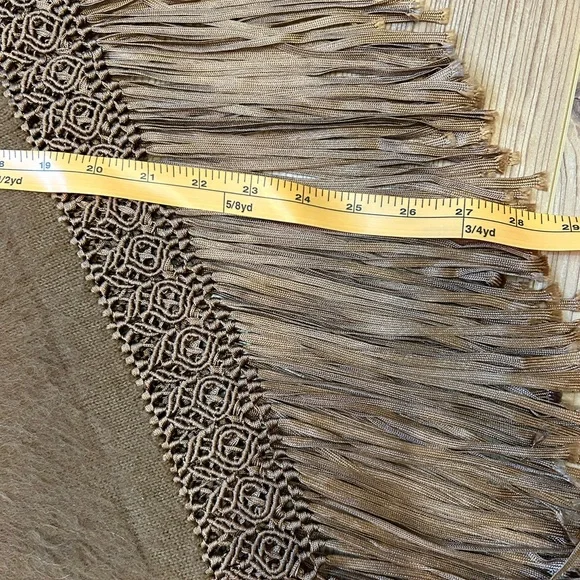 Brown Fringe Poncho - Picture 4 of 8